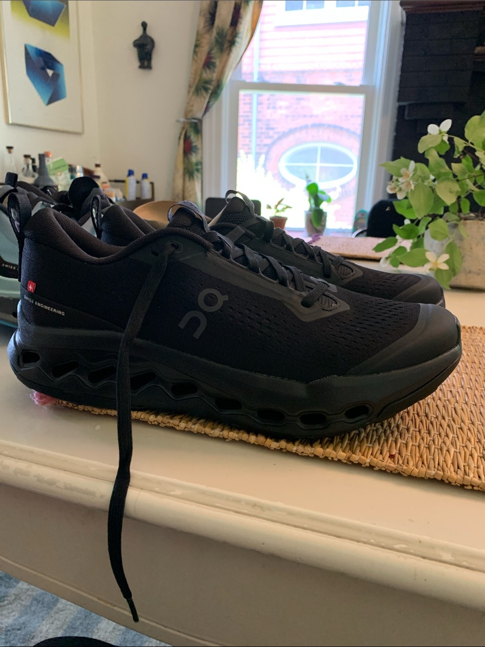 On Running Men's Black Cloudrunner Athletic Shoes